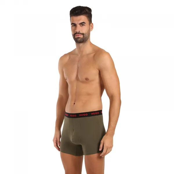 3PACK pánske boxerky HUGO viacfarebné (50517886 966) M, trenky