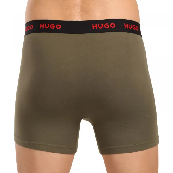 3PACK pánske boxerky HUGO viacfarebné (50517886 966) M, trenky