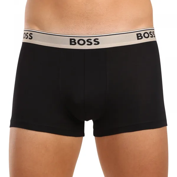 3PACK pánske boxerky BOSS čierné (50517827 968) S, trenky