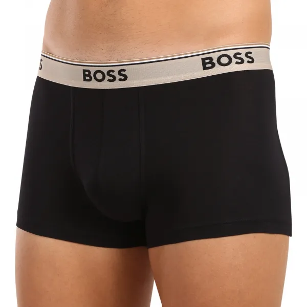 3PACK pánske boxerky BOSS čierné (50517827 968) S, trenky