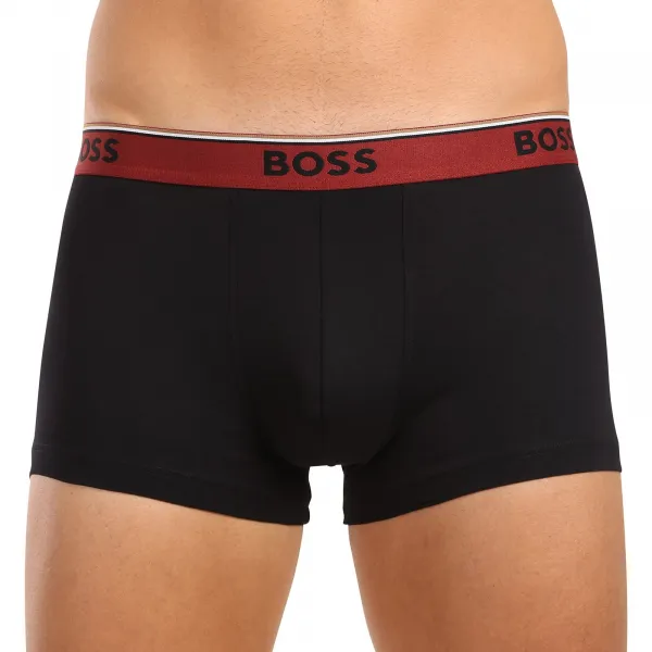 3PACK pánske boxerky BOSS čierné (50517827 968) S, trenky