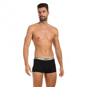 3PACK pánske boxerky BOSS čierné (50517827 968) S, trenky