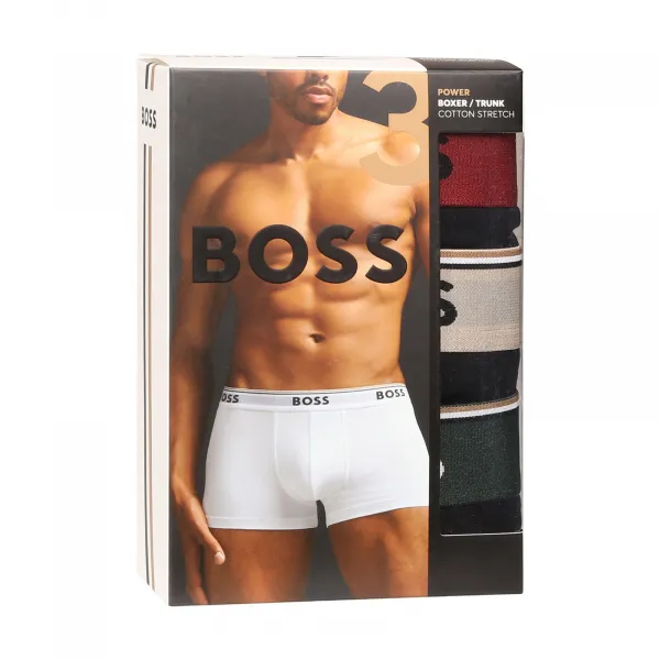 3PACK pánske boxerky BOSS čierné (50517827 968) S, trenky