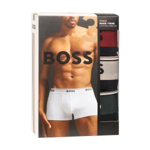 3PACK pánske boxerky BOSS čierné (50517827 968) S, trenky