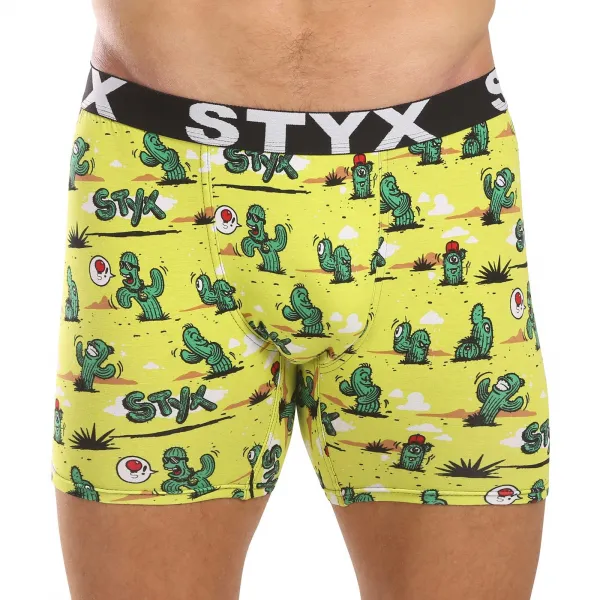 6PACK pánske boxerky Styx long art športová guma viacfarebné (6UN13198780) S, trenky