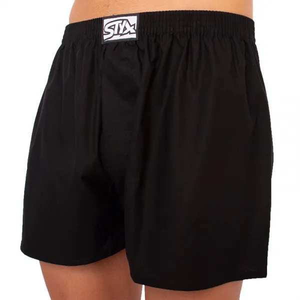Pánske trenky Styx klasická guma nadrozmer čierne (E960) 3XL, trenírky