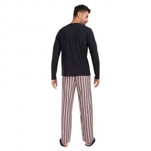 Pánske pyžamo Tommy Hilfiger s papučami viacfarebné v darčekovém balenie (UM0UM02989 0VB) M