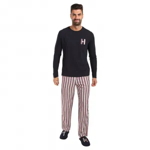 Pánske pyžamo Tommy Hilfiger s papučami viacfarebné v darčekovém balenie (UM0UM02989 0VB) M