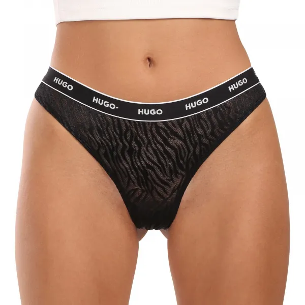 3PACK dámske tangá HUGO viacferbná (50523829 961) L