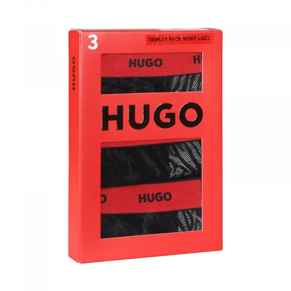 3PACK dámske nohavičky HUGO viacfarebné (50523826 002) M