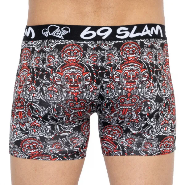 Pánske boxerky 69SLAM fit bamboo totem mask (MPBTMS-BB) S, trenky