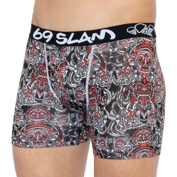 Pánske boxerky 69SLAM fit bamboo totem mask (MPBTMS-BB) S, trenky