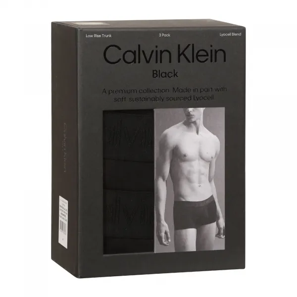 3PACK pánske boxerky Calvin Klein čierné (NB3651A-UB1) S, trenky