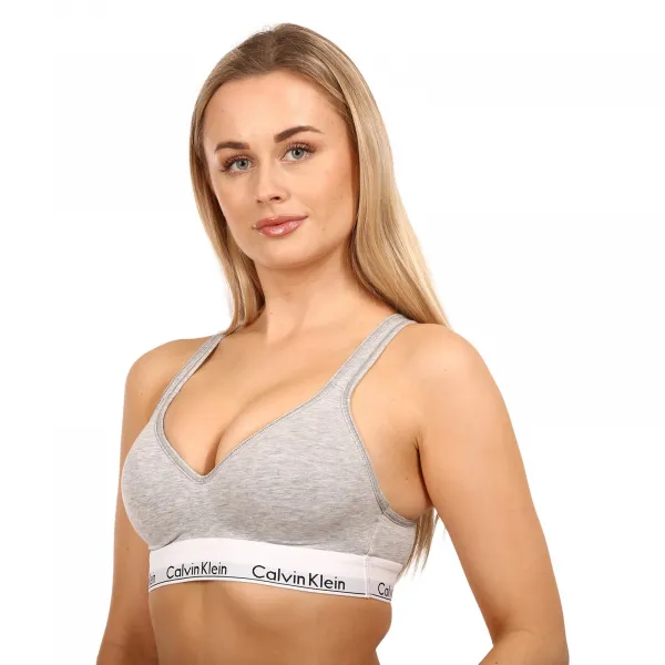 Dámska podprsenka Calvin Klein sivá (QF1654E-020) XS