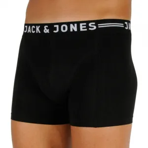 3PACK pánske boxerky Jack and Jones čierne (12171944) M, trenky