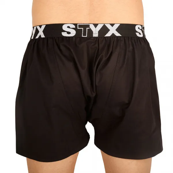 5PACK pánske trenky Styx športová guma čierne (5B960) M, trenírky