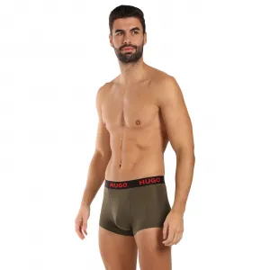 3PACK pánske boxerky HUGO viacfarebné (50496723 965) M, trenky