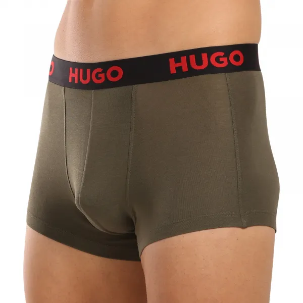 3PACK pánske boxerky HUGO viacfarebné (50496723 965) M, trenky