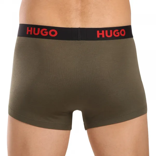 3PACK pánske boxerky HUGO viacfarebné (50496723 965) M, trenky