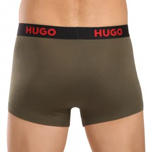 3PACK pánske boxerky HUGO viacfarebné (50496723 965) M, trenky