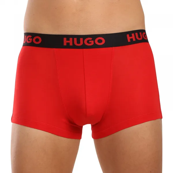3PACK pánske boxerky HUGO viacfarebné (50496723 965) M, trenky