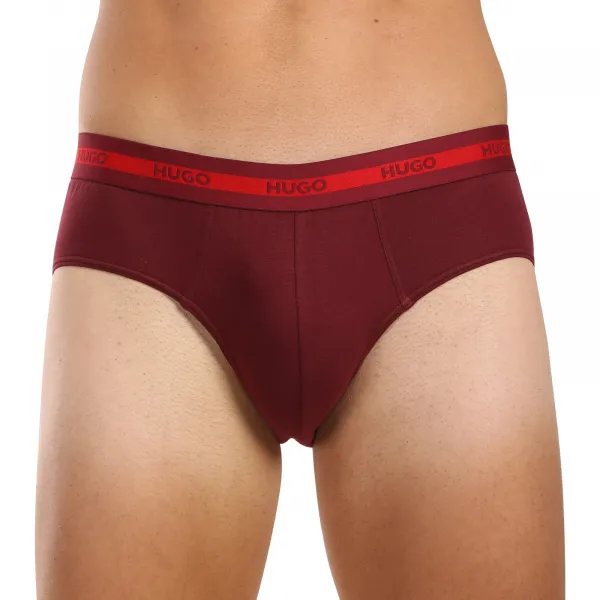 3PACK pánske slipy HUGO viacfarebné (50517877 963) M