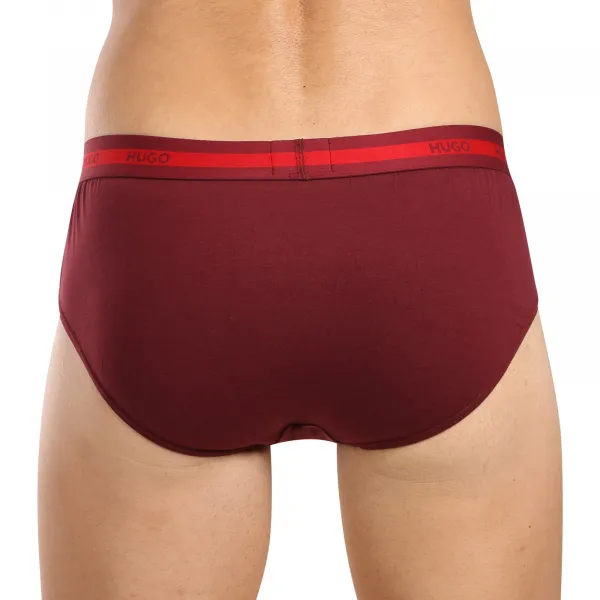 3PACK pánske slipy HUGO viacfarebné (50517877 963) M