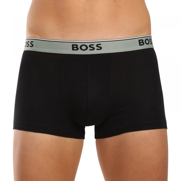 3PACK pánske boxerky BOSS čierné (50517827 969) M, trenky