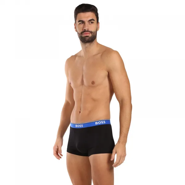 3PACK pánske boxerky BOSS čierné (50517827 969) M, trenky