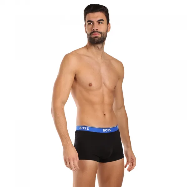 3PACK pánske boxerky BOSS čierné (50517827 969) M, trenky