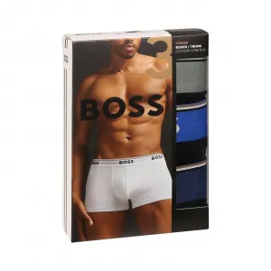 3PACK pánske boxerky BOSS čierné (50517827 969) M, trenky