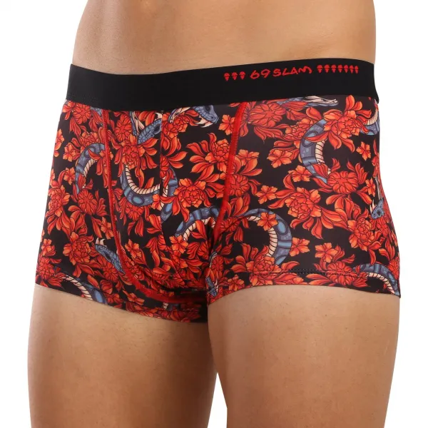 Pánske boxerky 69SLAM Hip BLOSSOMING SNAKE  (MSYBSK-PO) M, trenky