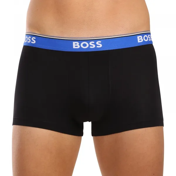 3PACK pánske boxerky BOSS čierné (50517827 969) M, trenky