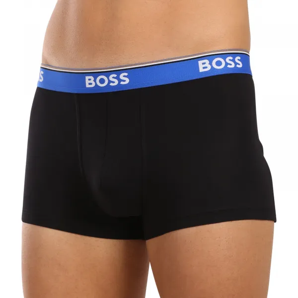 3PACK pánske boxerky BOSS čierné (50517827 969) M, trenky