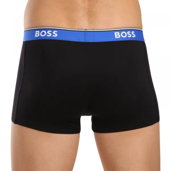 3PACK pánske boxerky BOSS čierné (50517827 969) M, trenky