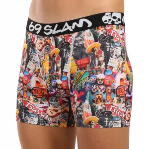 Pánske boxerky 69SLAM fit MEXICOLLAGE DYLAN (MBYMXG-PO) S, trenky