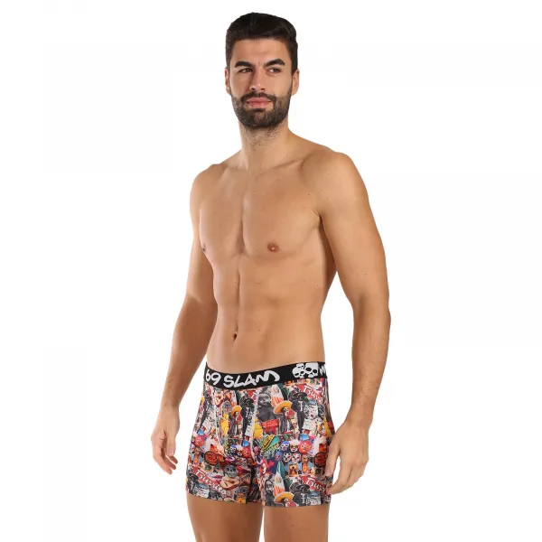 Pánske boxerky 69SLAM fit MEXICOLLAGE DYLAN (MBYMXG-PO) S, trenky