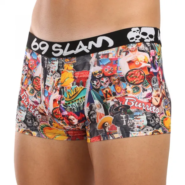Pánske boxerky 69SLAM Hip MEXICOLLAGE MASON (MSYMXG-PO) M, trenky