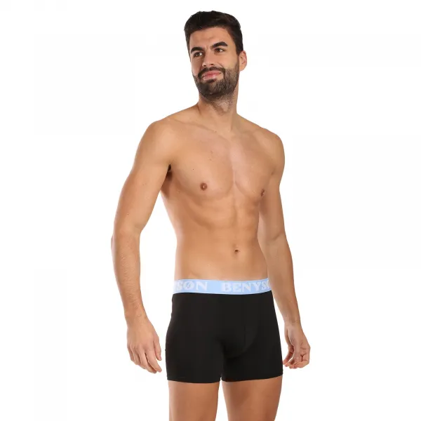 5PACK pánske boxerky Benysøn čierné (4003) M, trenky