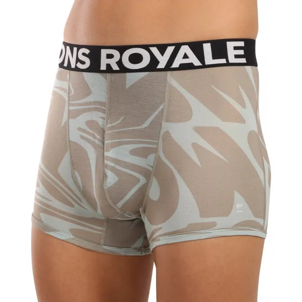 Boxerky Mons Royale Hold 'em Shorty Boxer - signal lost glacier
