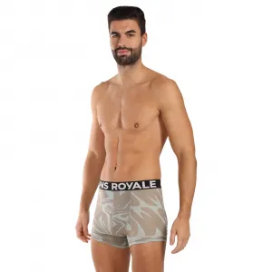 Boxerky Mons Royale Hold 'em Shorty Boxer - signal lost glacier