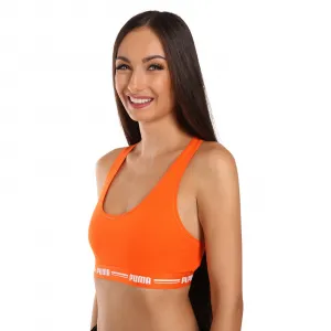 Dámska športová podprsenka Puma oranžová (604022001 023) M