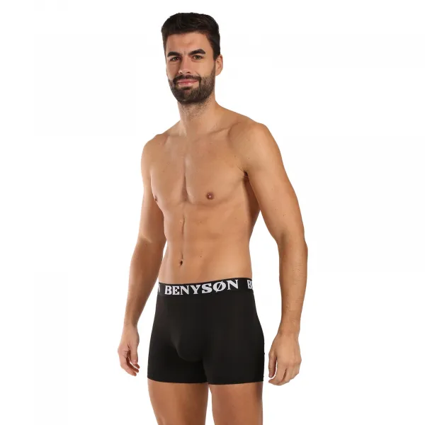 5PACK pánske boxerky Benysøn čierné (4004) M, trenky