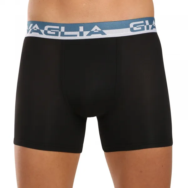 5PACK pánske boxerky Gianvaglia čierne (5012-5) M, trenky