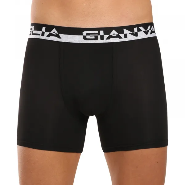 5PACK pánske boxerky Gianvaglia čierne (5012-5) M, trenky