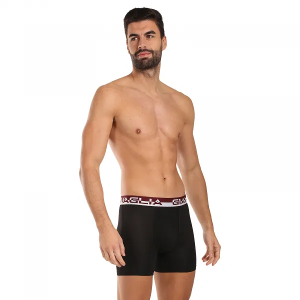 5PACK pánske boxerky Gianvaglia čierne (5012-5) M, trenky