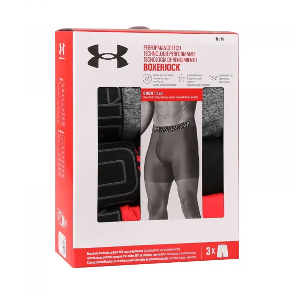 3PACK pánske boxerky Under Armour viacfarebné (1383879 713) M, trenky