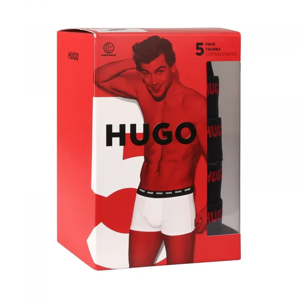 5PACK pánske boxerky HUGO viacfarebné (50479944 967) M, trenky