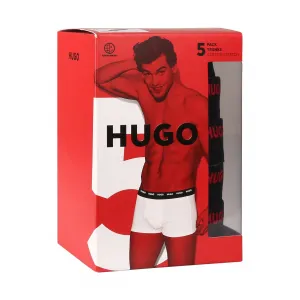 5PACK pánske boxerky HUGO viacfarebné (50479944 967) M, trenky