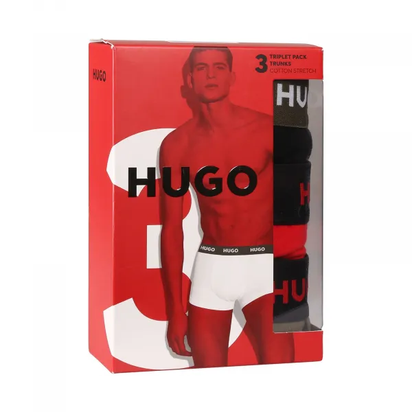 3PACK pánske boxerky HUGO viacfarebné (50517894 981) L, trenky